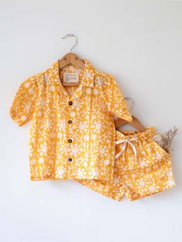 Love the world today - Boogie Floral Hand Block Print Mal Mal Co-Ord (Set of 2)