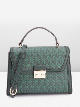 Anne Klein - Women Green Printed Satchel Bag