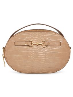 Anne Klein - Women Embossed Croco Beige Textured Sling Bag