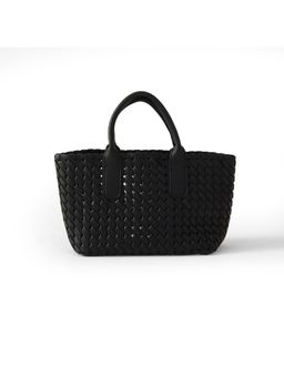 Carry City - Women Rafta Black Self Design Handbag