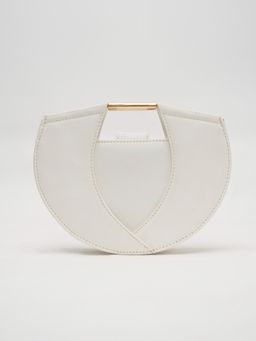 TANN TRIM - Women Lumen White Solid Handbag