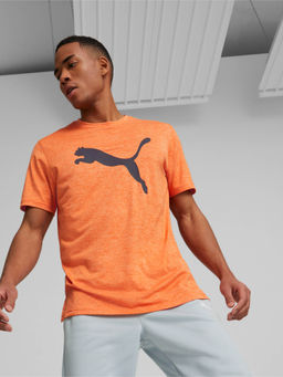 Puma - Train Fav Heather Cat Mens Orange T-Shirt