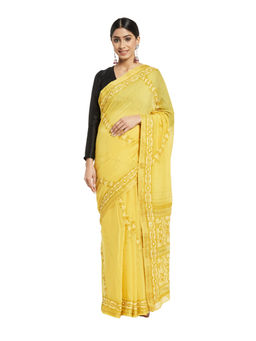 Fabindia - Cotton Silk Chikankari Sari
