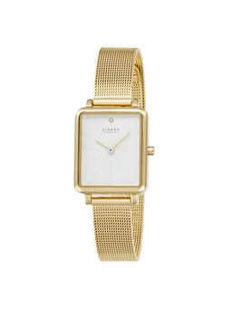 Strand by Obaku - Sonar Gold Quartz Crystal Square Dial Women Watch - S748LXGIMG