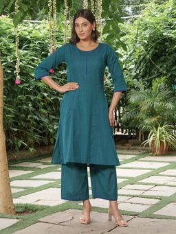 JITI - Blue Shaam Rang Kurta with Palazzo