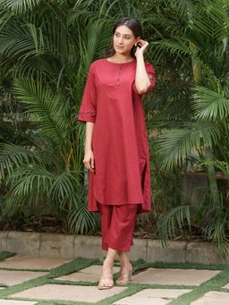 JITI - Red Noor Kurta with Pant