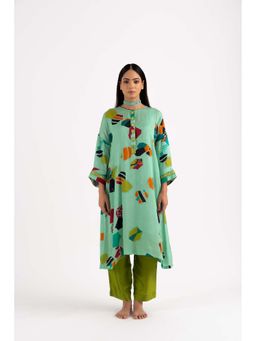 NEHER - Mosa Green Kurta with Pant