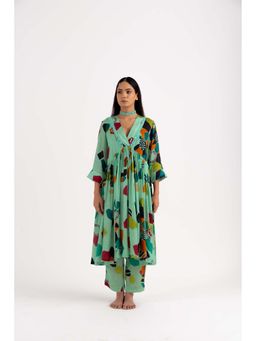NEHER - Mosa Green Ruffled Co-Ord Set