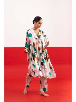 NEHER - Mosa White Ruffled Co-Ord Set