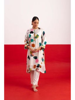 NEHER - Mosa White Kurta with Pant
