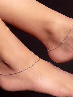 Zavya - Minimal Chain 925 Sterling Silver Anklets