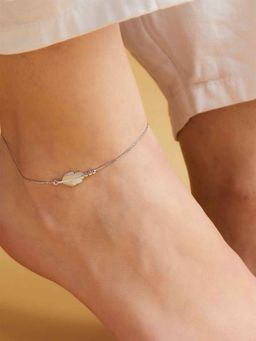 Zavya - Leaf 925 Sterling Silver Anklet