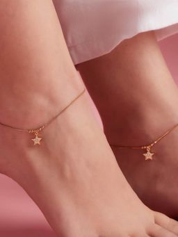 Zavya - Star Drop 925 Sterling Silver Anklets