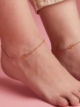 Zavya - Hearts Gold Plated 925 Anklets