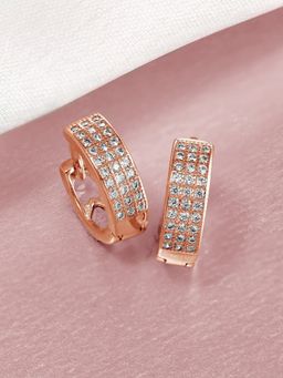 Zavya - Unapologetic and Gorgeous 925 Silver Hoops Rose Gold Plating