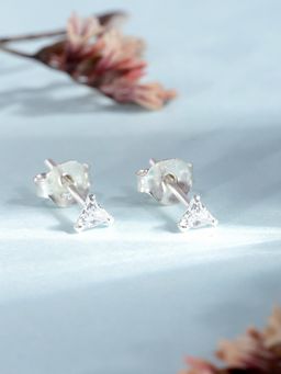Zavya - Edgy Triangle 925 Silver Studs