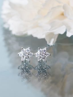 Zavya - Enchanting Nakshatra Floral 925 Silver Studs