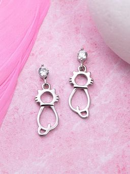 Zavya - Kitten 925 Sterling Earrings