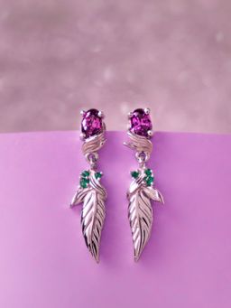 Zavya - Leaf 925 Sterling Silver Drop Earring