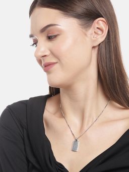 Zavya - Rhodium Plated Classic Chain 925 Sterling Silver Necklace