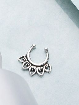 Zavya - Silver Beads 925 Sterling Silver Nose Ring