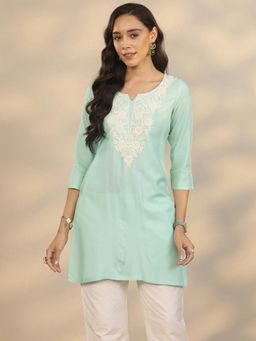 Libas - Embroidered Rayon Straight Kurti for Women