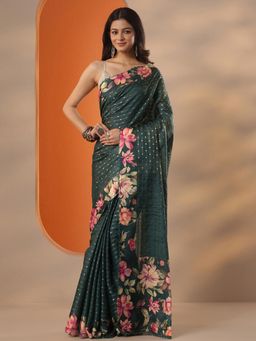 Libas - Woven Design Silk blend Saree with Unstitched Blouse for Women