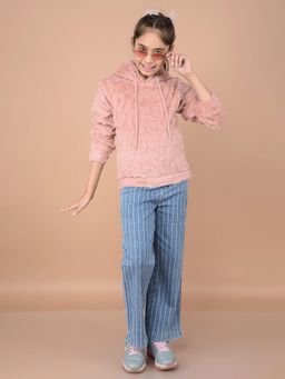 CRIMSOUNE CLUB - Girls Striped Boot Cut Jeans
