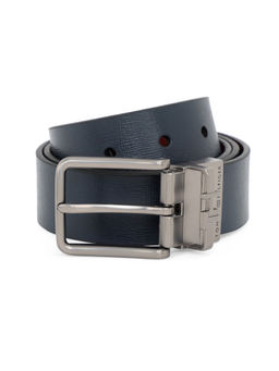 Tommy Hilfiger - Farum Men Leather Reversible Belt - Navy Blue