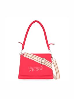 Aeropostale - Women's Shoulder Bag with Detachable Strap Porsuk - Red