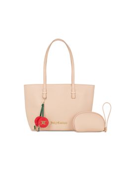Juicy Couture - Women's Tote Bag with Pouch - Dusky Pink