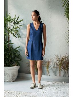 CANOOPI - Blue Sapphire Night Denim Mini Dress
