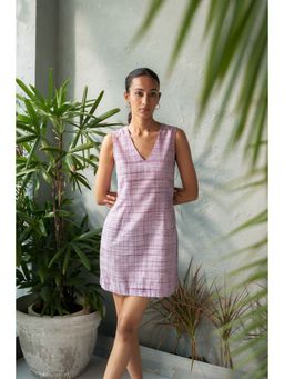 CANOOPI - Beige Orchid Grape Mini Dress