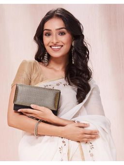 Fabindia - Black Brocade Clutch