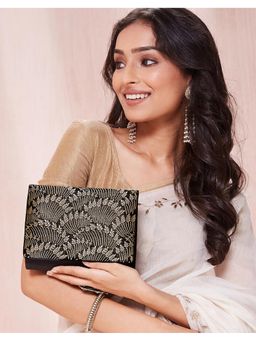 Fabindia - Black Brocade Clutch