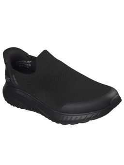 SKECHERS - Men Bobs Squad Chaossmooth Strol Black Casual Slip In Sneakers