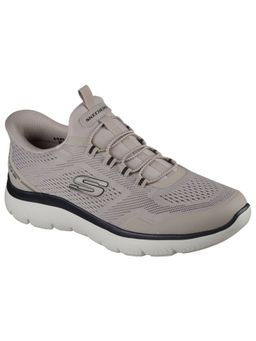 SKECHERS - Men SUMMITS TOP RATE Taupe Black Casual Slip In Sneakers