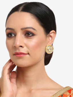 Ruby Raang Studio - Dusk Dew Kundan Studs