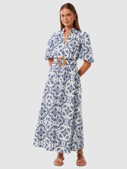 Forever New - Rhiannon Embroidered Multi-Color Midi Dress with Belt (Set of 2)