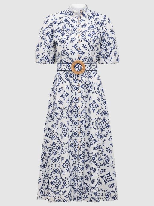 rhiannon embroidered midi dress Buy Forever New Rhiannon Embroidered Multi-Color Midi Dress with Belt (Set  of 2) Online