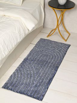 Saral Home - UVAL Modern Soft Micro Multipurpose Runner with Antiskid Blue