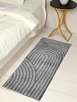Saral Home - UVAL Modern Soft Micro Multipurpose Runner with Antiskid Grey