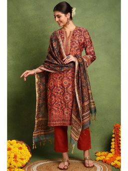 TAHILIYA - Powder Blue Chanderi Silk Dupatta