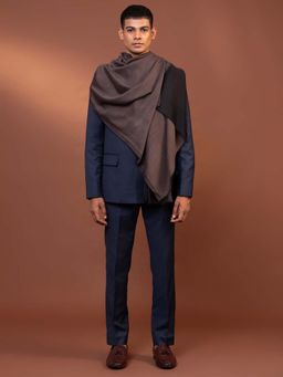 Modarta By Kamakshi - Brown Ethnic Woolen Shawl for Men