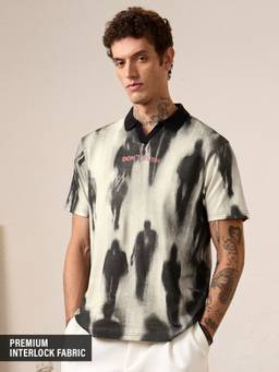 The Souled Store - Cream Classic Polo: Crowd Men Classic Polo T-Shirt