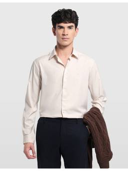 Arrow Newyork - White Men's Manhattan Slim Fit Twill Shirt