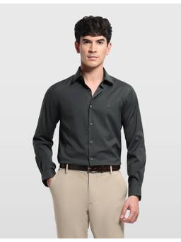 Arrow Newyork - Green Men's Super Slim Fit Twill Shirt