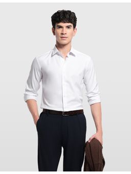 Arrow Newyork - White Men's Super Slim Fit Twill Shirt