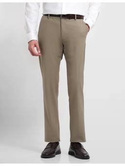 Arrow Newyork - Brown Men's Mid Rise Hudson Regular Fit Trousers