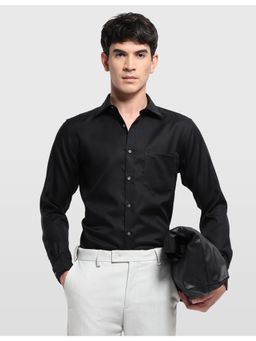 Arrow - Black Men's Liberty Classic Regular Fit Textured Shirt
